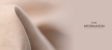 Kahverengi kot kumaş Tekstil malzeme doku makro desen