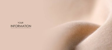 Kahverengi kot kumaş Tekstil malzeme doku makro desen