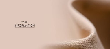 Kahverengi kot kumaş Tekstil malzeme doku makro desen