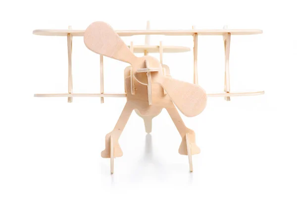 Constructor de madera modelo avión — Foto de Stock
