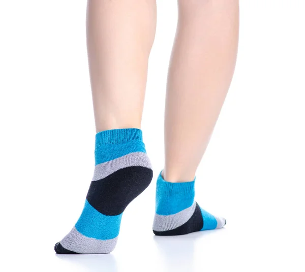 Жіночі ноги з шкарпетками мода — стокове фото