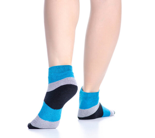 Female legs with socks fashion