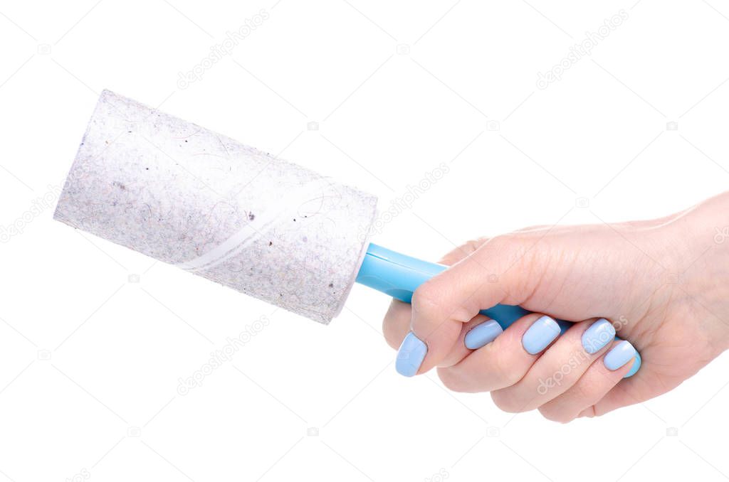 roller for cleaning clothes in hand