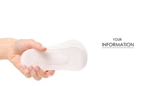 Sanitaire pads menstruatie white girosaldi patroon — Stockfoto