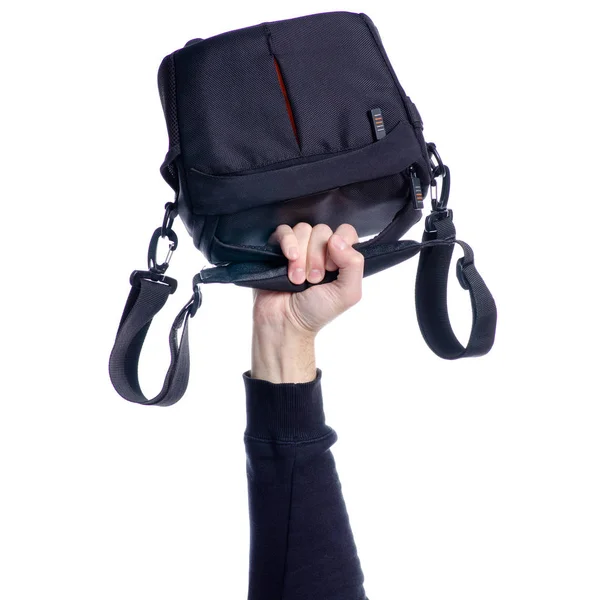 Bag for the camera in hand — Stock Photo, Image