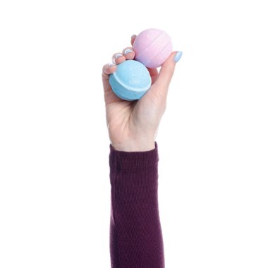 El banyo için mavi pembe bomba