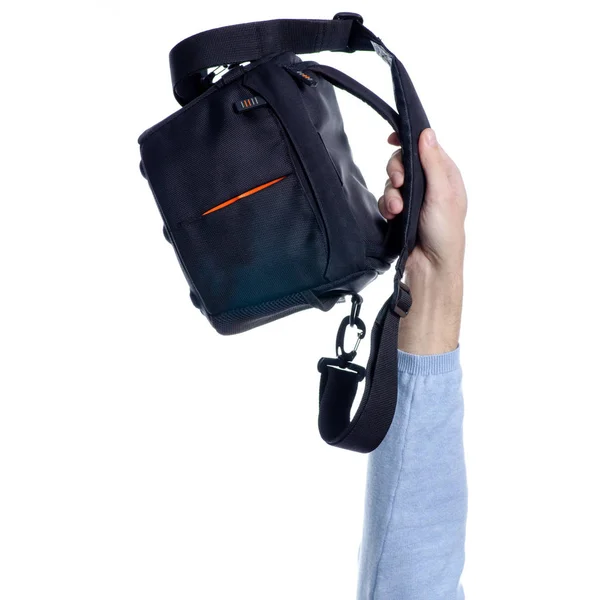 Bag for the camera in hand — Stock Photo, Image