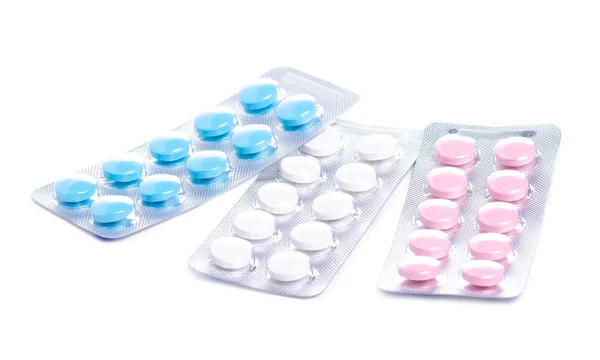 Blister pillen gezondheidszorg — Stockfoto
