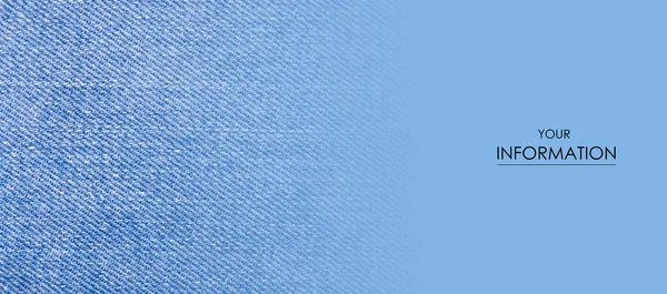 Blauwe jeans stof doek materiaal textuur textiel macro patroon — Stockfoto