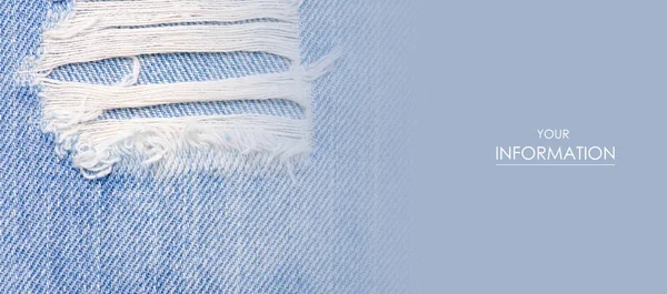 Azul jeans tela tela material textura textil macro patrón — Foto de Stock