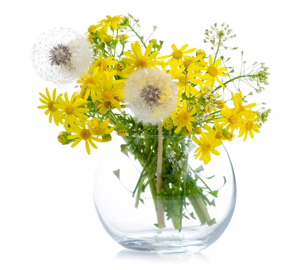 Cam vazoda bahar çiçekleri ile