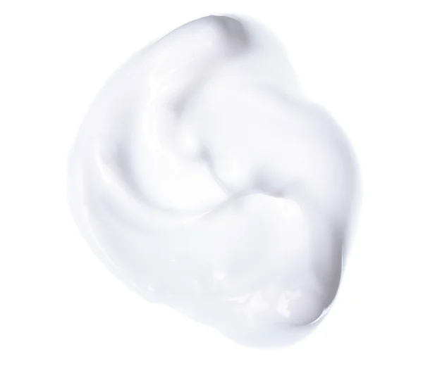 ホワイト化粧品クリームの質感 — ストック写真