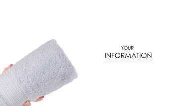 Mavi havlu rulo el desen