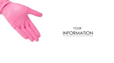 Temizlik Temizlik desen için bir lastik eldiven el