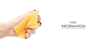 El deseninde mutfak süngerini temizleyin