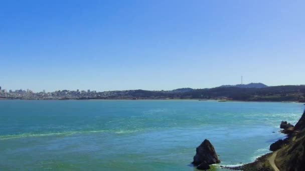 Goldene Torbrücke über San Francisco Bay — Stockvideo