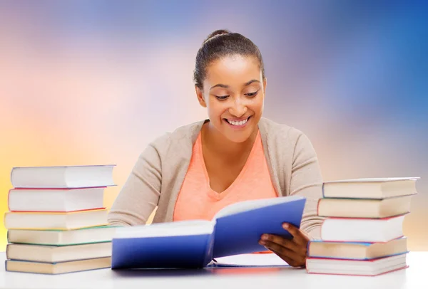 International student girl studying in college — Stock Photo, Image