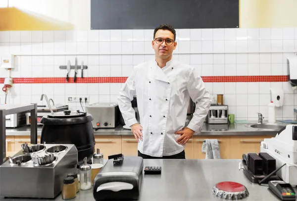 Chef en restaurante de comida rápida —  Fotos de Stock