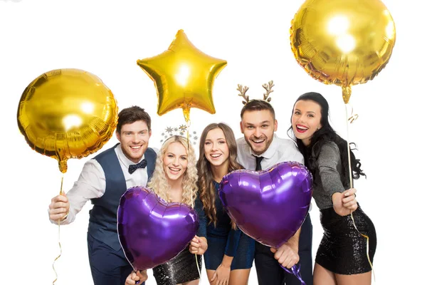 Friends at christmas or new year party — Stock Photo, Image