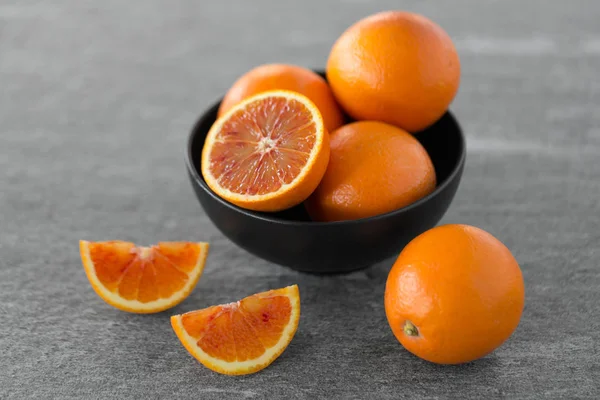 Close up of fresh juicy blood oranges — Stock Photo, Image