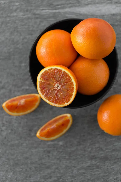 Close up of fresh juicy blood oranges — Stock Photo, Image