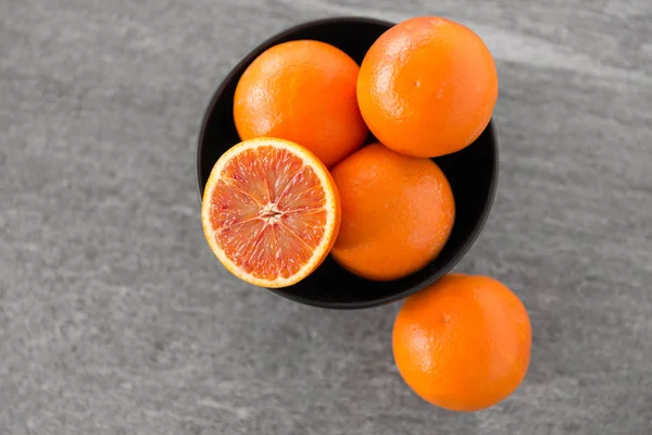 Close up of fresh juicy blood oranges — Stock Photo, Image