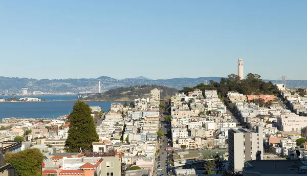 旧金山城市的看法 — 图库照片