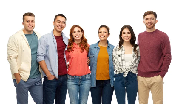 Grupo de amigos sonrientes — Foto de Stock