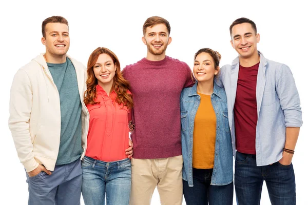 Grupo de amigos sonrientes — Foto de Stock