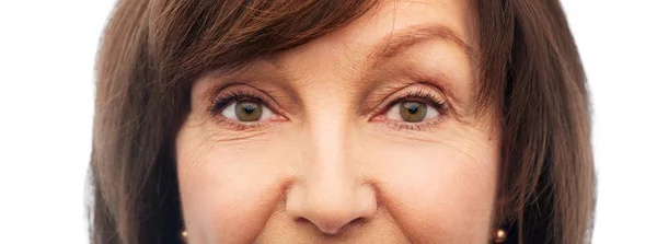 Setengah dari wajah wanita senior — Stok Foto