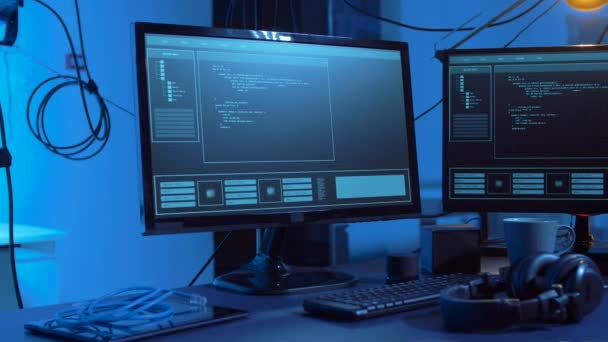 Piratage du système informatique par cyberattaque de virus — Video