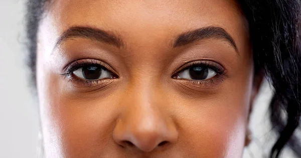 Close up of african american woman face — Stock Photo, Image