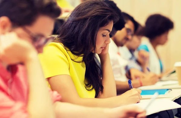 Group of international students on lecture — Stock Photo, Image