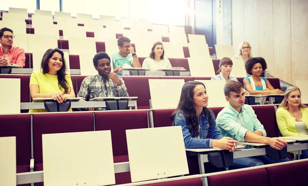 Group of international students at lecture — Stock Photo, Image