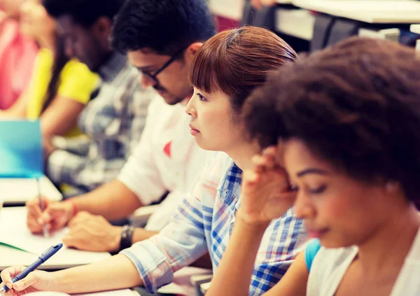 Group of international students on lecture — Stock Photo, Image