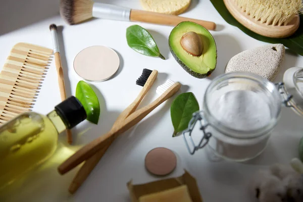 Cosmétiques naturels et soins du corps éco produits — Photo