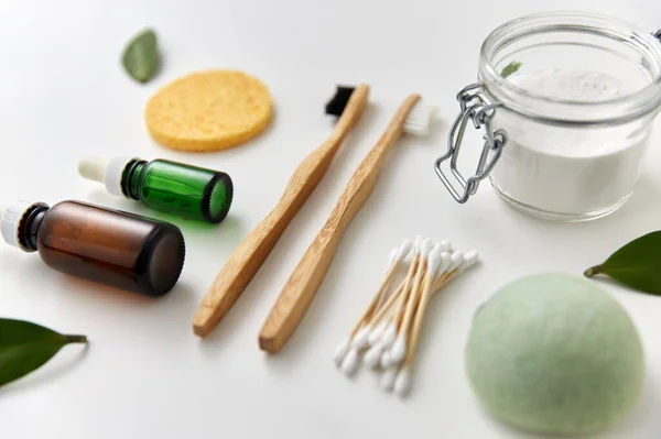 Cosmetici naturali e prodotti per la cura del corpo eco — Foto Stock