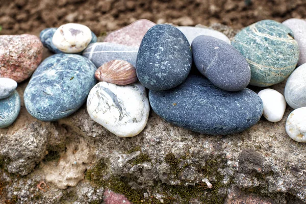 Bakgrund från havet stenar för design. — Stockfoto