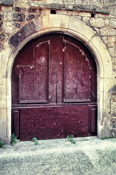 Antique porte en bois — Photo