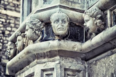 taş kafa, St james Katedrali, sibenik detayını
