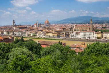 Palazzo Vecchio, Duomo ve Bazilika di Santa Croce Piazzale Michelangelo 'dan.