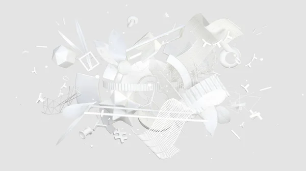 Arrière-plan concept blanc — Photo