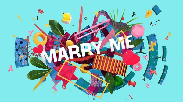 Heirate mich! — Stockfoto