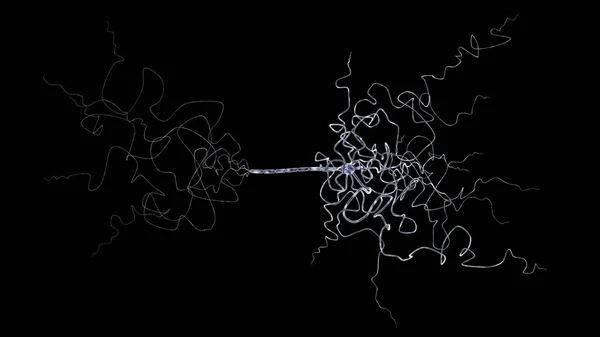 Imagine conceptuală cu celule neuronale în spațiul abstract — Fotografie, imagine de stoc