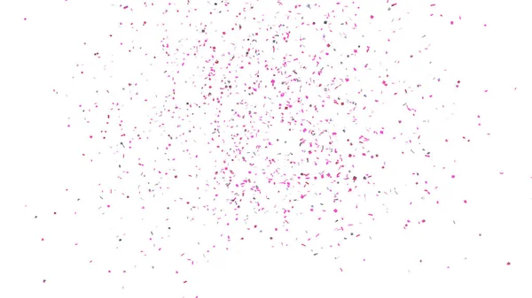 Pink and silver confetti explosion festive background — Stock Photo, Image