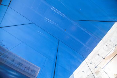 Temiz camlı mimari arkaplan