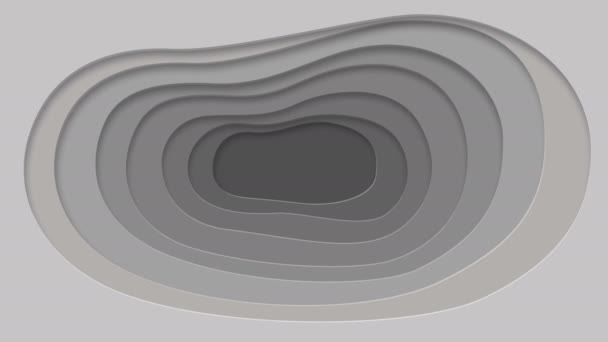 Декоративний фон сірих форм з шаруватою поверхнею — стокове відео