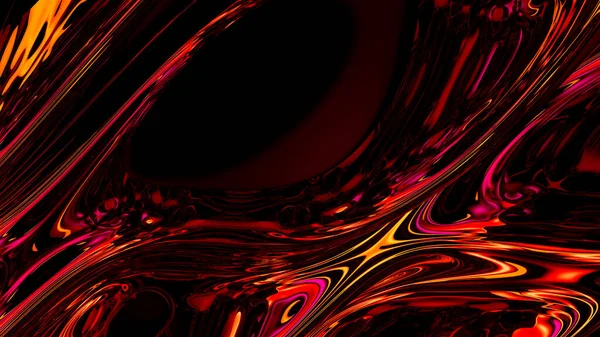Digitally Generated Background Based Fractal Noize Fiery Colors Forming High — Stock Photo, Image