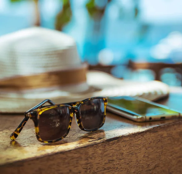 Sommer Urlaub Urlaubsaccessoires Tropisches Gebiet — Stockfoto