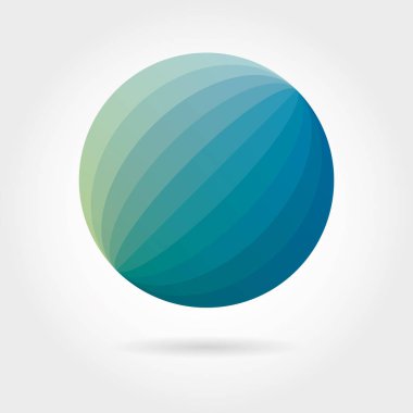 Düz renkli gradyan simgesi logo. Vektör çizim tasarım projesi